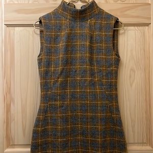 Plaid Sleeveless Dress